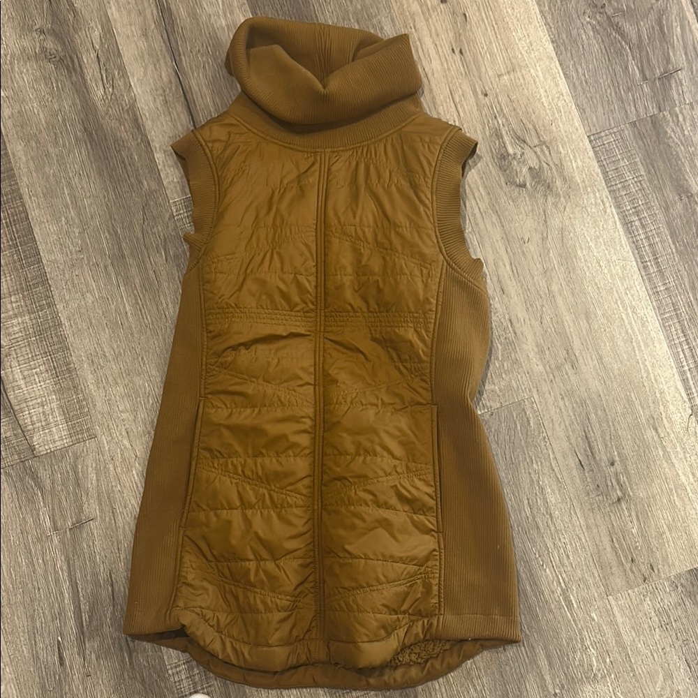 Prana Tan Quilted Vest